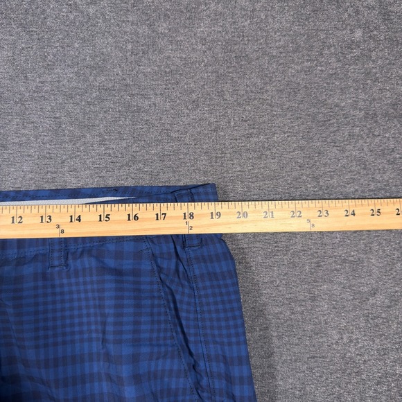 Under Armour Golf Shorts Men 38 Blue Plaid Check Performance Flat Front Stretch - Picture 5 of 7